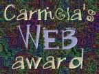 Carmela's Web Award
