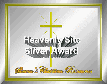 Sharon's Christian Resources Heavenly Site Silver Award